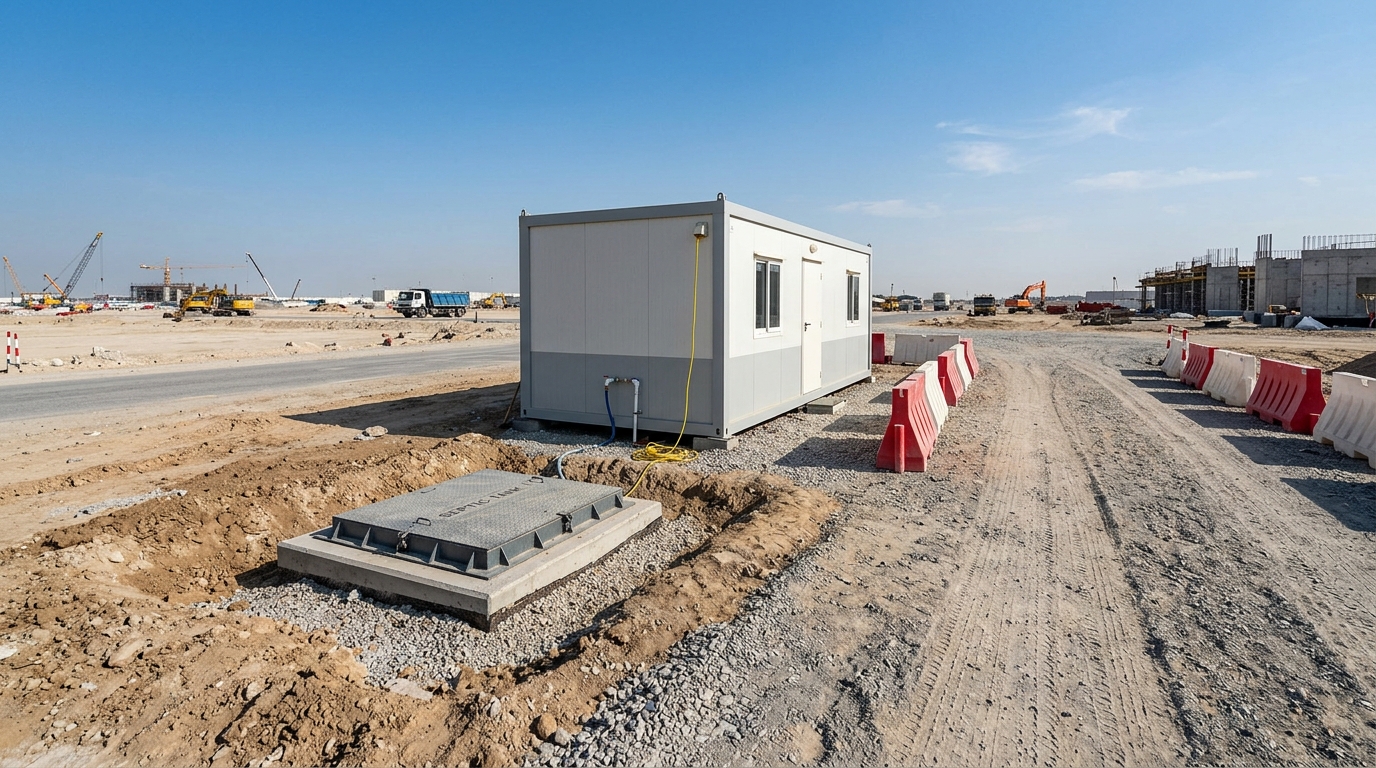 Portacabin with a Septic Tank