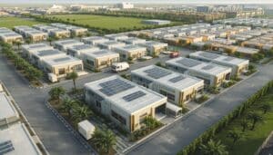 Future of labour camp cabins in Dubai - solar-assisted modern prefab accommodation 2025 to 2030