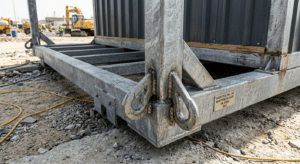 Heavy duty steel base frame site office cabin UAE galvanised