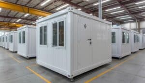 Labour camp cabin manufacturing facility in UAE - quality inspection before site delivery