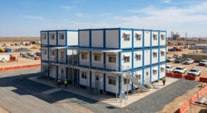Modular stacked portacabin complex for ADNOC project sites