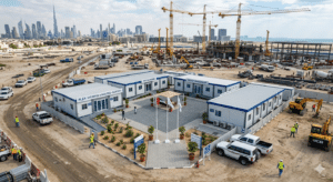 PLEX modular site office cabin cluster configuration Dubai UAE