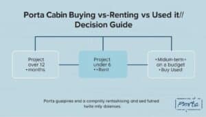 Porta cabin buying vs renting vs used decision guide Sharjah
