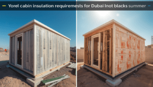 Porta cabin insulation requirements for Dubai summer heat