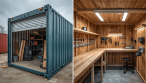 Storage Container and Workshop Cabin Photo