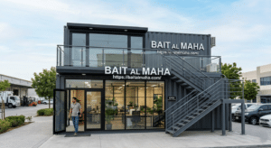 completed double-stack container office