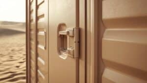 GRP portable toilet cabin supplier Dubai  - fiberglass portable unit