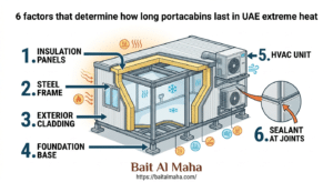 6 factors that determine how long portacabins last in UAE extreme heat
