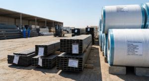 Certified structural steel and sandwich panels for porta cabin manufacturing in UAE