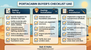 Portacabin buyer's checklist UAE
