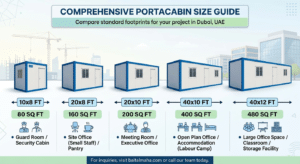 Portacabin sizes in Dubai UAE