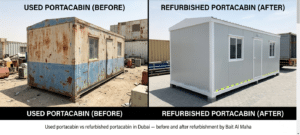 Used portacabin vs refurbished portacabin in Dubai