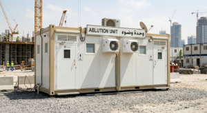 Ablution cabin for construction site, Dubai