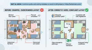 Common porta cabin sizing mistakes to avoid in UAE projects