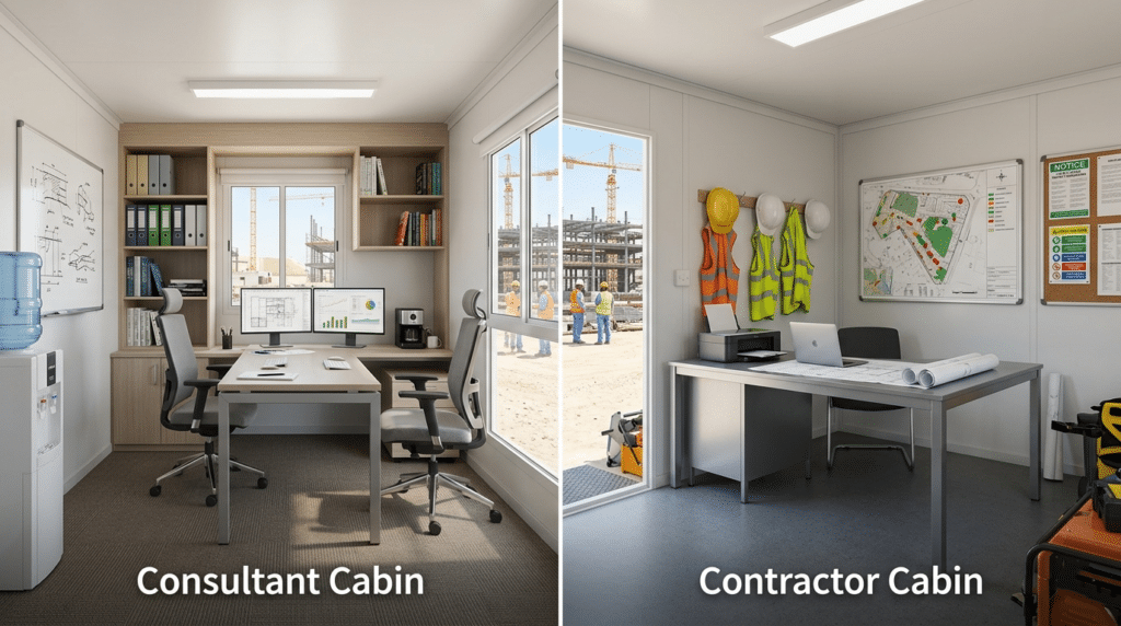 Consultant Cabin vs Contractor Cabin