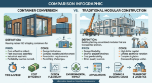 Container Conversion vs Traditional Modular Construction