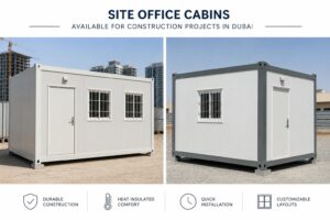 Site office cabins available for construction projects in Dubai